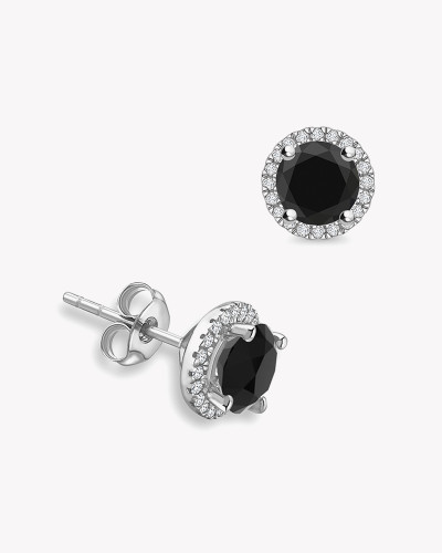 Schwarze Diamant Ohrringe
