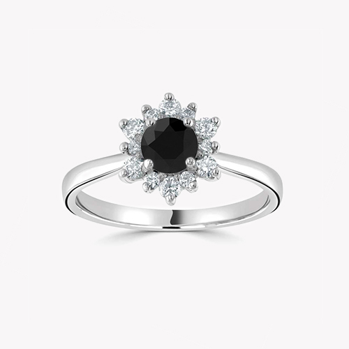Schwarzer Diamant Ringe