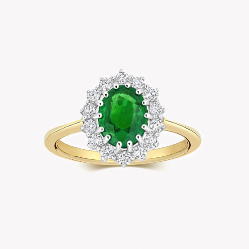 Diamant Smaragd Ringe