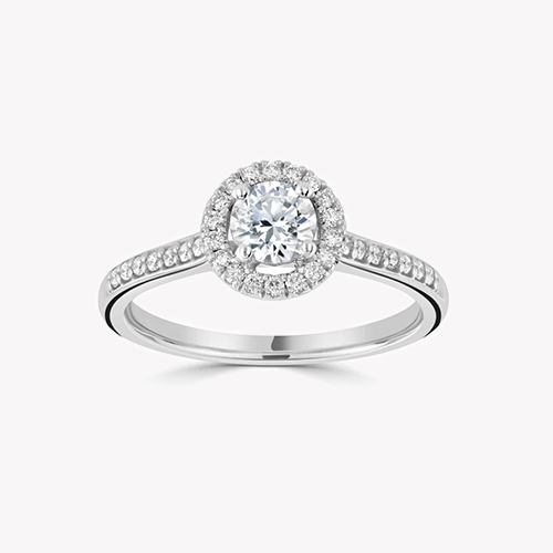 Diamant Halo Ringe