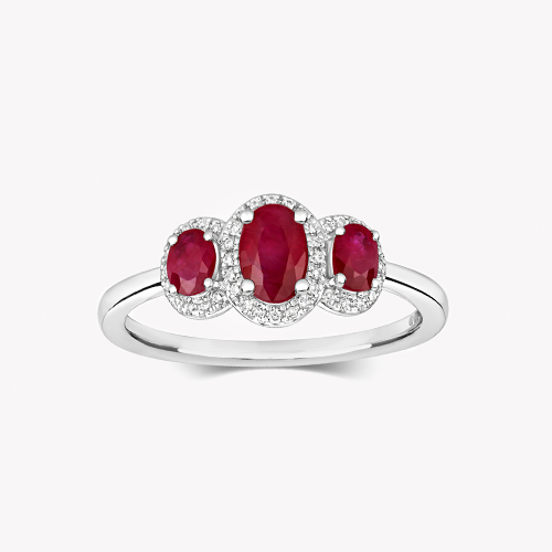 Diamant Rubin Ringe
