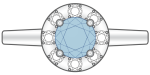 Alt Aquamarin Ringe